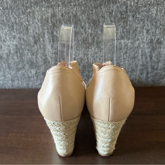 Taryn Rose Women’s Krissy Espadrille Wedges Sandals Shoes Beige Tan Leather 9.5 - Picture 4 of 9